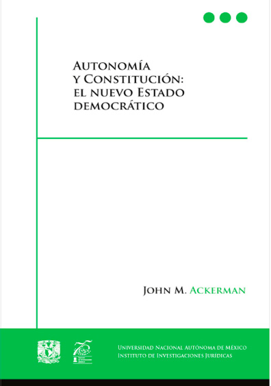 Book Cover: Autonomía y Constitución: el nuevo Estado democrático